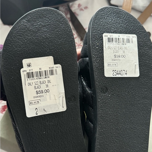 Black slip on sandals - Picture 4 of 4